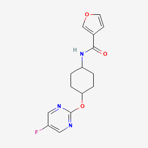 N-((1r,4r)-4-((5-fluoropyrimidin-2-yl)oxy)cyclohexyl)furan-3-carboxamide