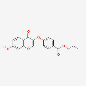 Propyl 4-(7-hydroxy-4-oxochromen-3-yloxy)benzoate