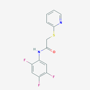 molecular formula C13H9F3N2OS B2818127 2-(2-pyridinylsulfanyl)-N-(2,4,5-trifluorophenyl)acetamide CAS No. 868256-37-5