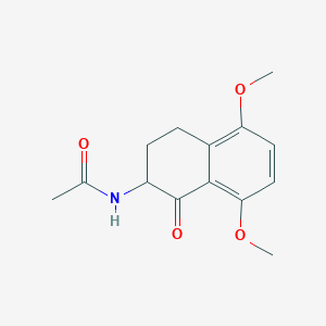 N-(5,8-dimethoxy-1-oxo-3,4-dihydro-2H-naphthalen-2-yl)acetamide