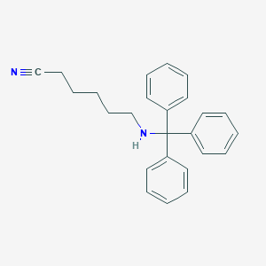 molecular formula C25H26N2 B281814 6-(Tritylamino)hexanenitrile 