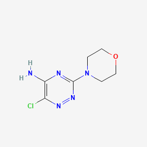 molecular formula C7H10ClN5O B2818147 6-Chloro-3-morpholin-4-yl-1,2,4-triazin-5-amine CAS No. 1862944-02-2