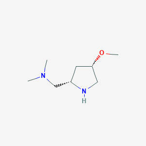 {[(2S,4S)-4-methoxypyrrolidin-2-yl]methyl}dimethylamine