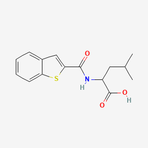 2-[(1-Benzothiophen-2-yl)formamido]-4-methylpentanoic acid