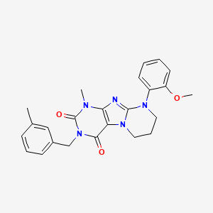 9-(2-methoxyphenyl)-1-methyl-3-(3-methylbenzyl)-6,7,8,9-tetrahydropyrimido[2,1-f]purine-2,4(1H,3H)-dione