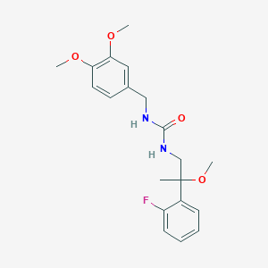 1-(3,4-Dimethoxybenzyl)-3-(2-(2-fluorophenyl)-2-methoxypropyl)urea