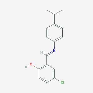 4-chloro-2-{(E)-[(4-isopropylphenyl)imino]methyl}phenol