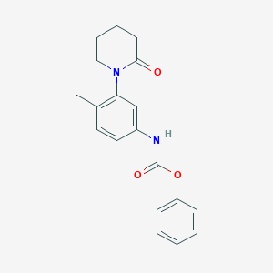 Phenyl (4-methyl-3-(2-oxopiperidin-1-yl)phenyl)carbamate