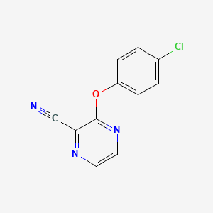 3-(4-Chlorophenoxy)pyrazine-2-carbonitrile