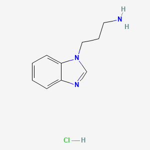 B2818200 3-(1H-Benzimidazol-1-yl)propylamine hydrochloride CAS No. 1048649-78-0; 73866-15-6