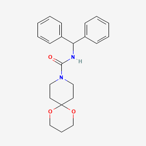 N-benzhydryl-1,5-dioxa-9-azaspiro[5.5]undecane-9-carboxamide