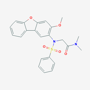 2-[(3-methoxydibenzo[b,d]furan-2-yl)(phenylsulfonyl)amino]-N,N-dimethylacetamide