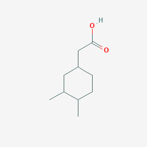 molecular formula C10H18O2 B2818221 2-(3,4-二甲基环己基)乙酸 CAS No. 85120-34-9
