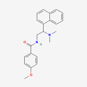 N-(2-(dimethylamino)-2-(naphthalen-1-yl)ethyl)-4-methoxybenzamide