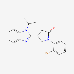 1-(2-bromophenyl)-4-(1-isopropyl-1H-benzimidazol-2-yl)pyrrolidin-2-one