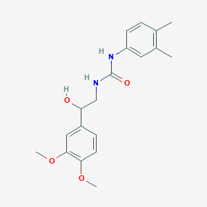 molecular formula C19H24N2O4 B2818243 1-(2-(3,4-Dimethoxyphenyl)-2-hydroxyethyl)-3-(3,4-dimethylphenyl)urea CAS No. 1797762-52-7
