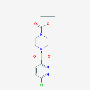 molecular formula C13H19ClN4O4S B2818248 tert-Butyl 4-((6-chloropyridazin-3-yl)sulfonyl)piperazine-1-carboxylate CAS No. 2368870-27-1