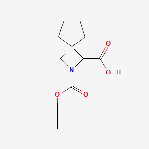 molecular formula C13H21NO4 B2818253 2-[(Tert-butoxy)carbonyl]-2-azaspiro[3.4]octane-1-carboxylic acid CAS No. 1955492-62-2