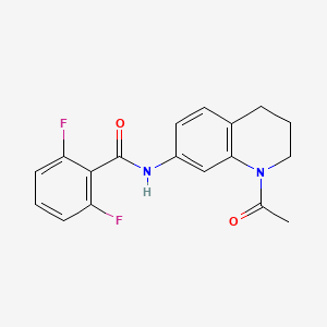 N-(1-acetyl-3,4-dihydro-2H-quinolin-7-yl)-2,6-difluorobenzamide