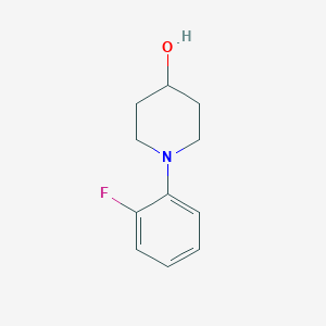 molecular formula C11H14FNO B281826 1-(2-Fluorophenyl)piperidin-4-ol 