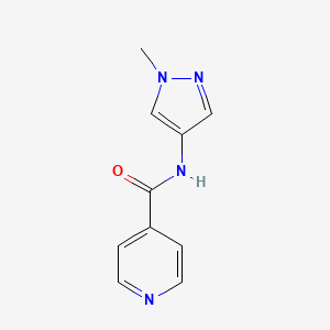 molecular formula C10H10N4O B2818261 N-(1-methyl-1H-pyrazol-4-yl)isonicotinamide CAS No. 1208957-87-2