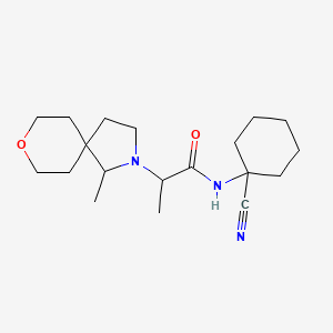 N-(1-Cyanocyclohexyl)-2-(1-methyl-8-oxa-2-azaspiro[4.5]decan-2-yl)propanamide