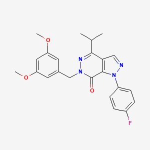 6-(3,5-dimethoxybenzyl)-1-(4-fluorophenyl)-4-isopropyl-1H-pyrazolo[3,4-d]pyridazin-7(6H)-one