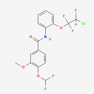 N-[2-(2-chloro-1,1,2-trifluoroethoxy)phenyl]-4-(difluoromethoxy)-3-methoxybenzamide