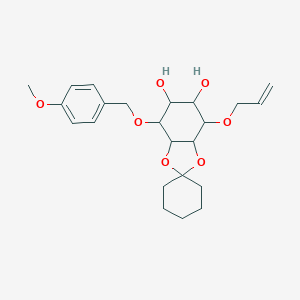 molecular formula C23H32O7 B281829 3-Allyloxy-6-(4-methoxy-benzyloxy)-cyclohexane-4,5-diol-[1,2-(1,1-cyclohexyldiether)] 