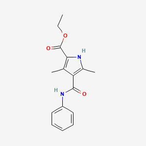 ethyl 3,5-dimethyl-4-(phenylcarbamoyl)-1H-pyrrole-2-carboxylate