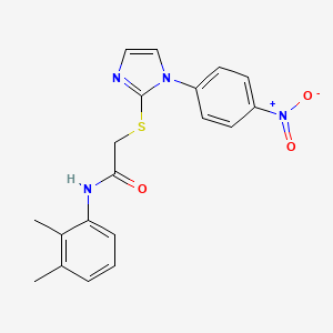 N-(2,3-dimethylphenyl)-2-[1-(4-nitrophenyl)imidazol-2-yl]sulfanylacetamide