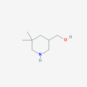 molecular formula C8H17NO B2818350 (5,5-Dimethylpiperidin-3-yl)methanol CAS No. 1782479-32-6