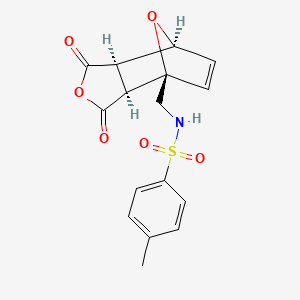 N-{[(1R,2S,6R,7S)-3,5-dioxo-4,10-dioxatricyclo[5.2.1.0^{2,6}]dec-8-en-1-yl]methyl}-4-methylbenzene-1-sulfonamide