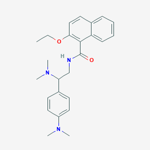 molecular formula C25H31N3O2 B2818365 N-(2-(dimethylamino)-2-(4-(dimethylamino)phenyl)ethyl)-2-ethoxy-1-naphthamide CAS No. 941949-18-4