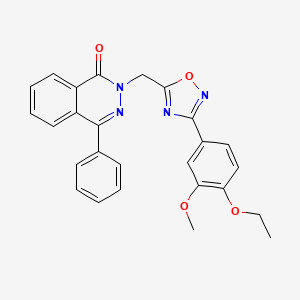 2-{[3-(4-ethoxy-3-methoxyphenyl)-1,2,4-oxadiazol-5-yl]methyl}-4-phenyl-1,2-dihydrophthalazin-1-one