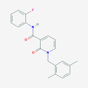 1-[(2,5-dimethylphenyl)methyl]-N-(2-fluorophenyl)-2-oxo-1,2-dihydropyridine-3-carboxamide