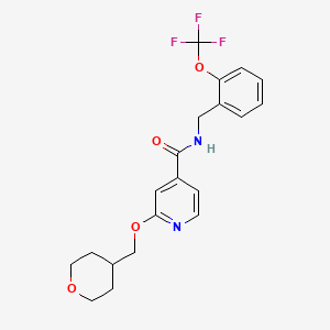 2-((tetrahydro-2H-pyran-4-yl)methoxy)-N-(2-(trifluoromethoxy)benzyl)isonicotinamide