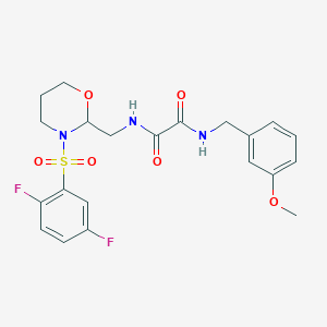 N-{[3-(2,5-difluorobenzenesulfonyl)-1,3-oxazinan-2-yl]methyl}-N'-[(3-methoxyphenyl)methyl]ethanediamide