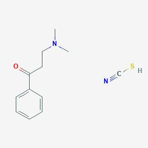 molecular formula C12H16N2OS B2818404 3-(Dimethylamino)-1-phenylpropan-1-one;thiocyanic acid CAS No. 1046757-76-9