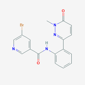 5-bromo-N-(2-(1-methyl-6-oxo-1,6-dihydropyridazin-3-yl)phenyl)nicotinamide
