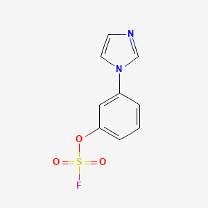molecular formula C9H7FN2O3S B2818416 1-(3-Fluorosulfonyloxyphenyl)imidazole CAS No. 2411297-57-7