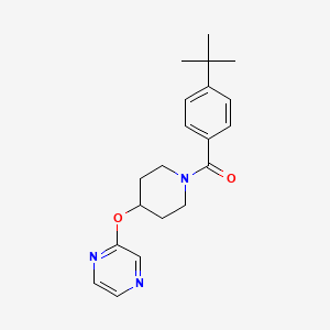 (4-(Tert-butyl)phenyl)(4-(pyrazin-2-yloxy)piperidin-1-yl)methanone