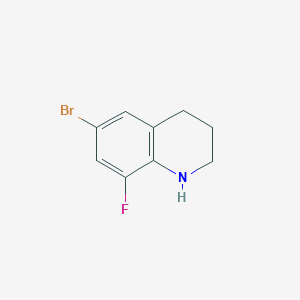 molecular formula C9H9BrFN B2818440 6-Bromo-8-fluoro-1,2,3,4-tetrahydroquinoline CAS No. 954267-76-6