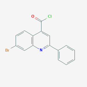 7-Bromo-2-phenylquinoline-4-carbonyl chloride