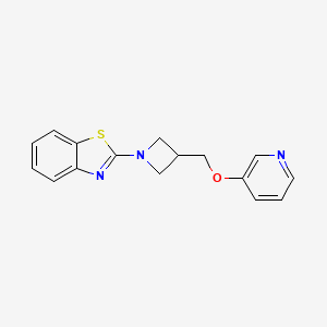 2-[3-(Pyridin-3-yloxymethyl)azetidin-1-yl]-1,3-benzothiazole