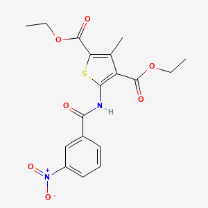 Diethyl 3-methyl-5-[(3-nitrobenzoyl)amino]thiophene-2,4-dicarboxylate