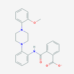 2-({2-[4-(2-Methoxyphenyl)-1-piperazinyl]anilino}carbonyl)benzoate