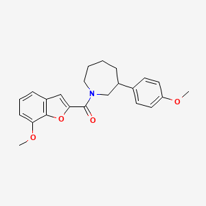 molecular formula C23H25NO4 B2818471 (7-甲氧基苯并呋喃-2-基)(3-(4-甲氧基苯基)氮杂辛-1-基)甲酮 CAS No. 1797366-01-8