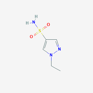 molecular formula C5H9N3O2S B2818476 1-ethyl-1H-pyrazole-4-sulfonamide CAS No. 955868-96-9