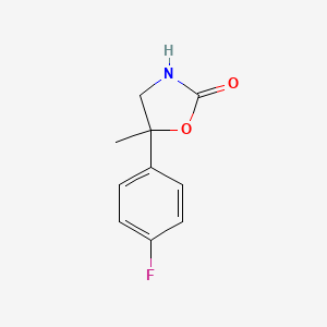 molecular formula C10H10FNO2 B2818498 5-(4-氟苯基)-5-甲基-1,3-噁唑烷-2-酮 CAS No. 1216252-58-2